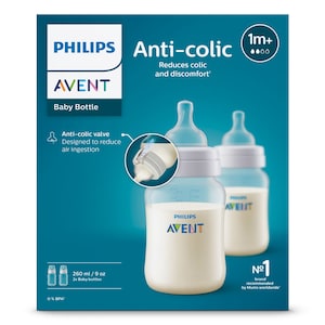 Avent Anti-Colic Baby Feeding Bottle BPA Free 2 x 260ml