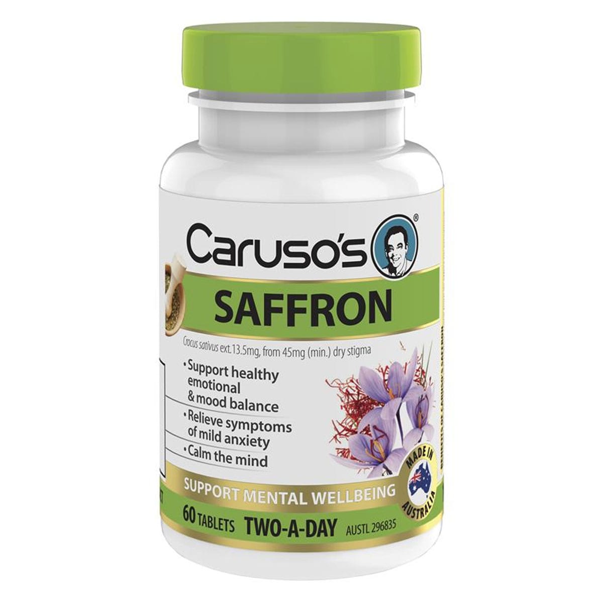 Carusos Saffron 60 Tablets