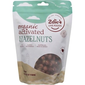 2die4 Organic Activated Vegan Hazelnuts 300g