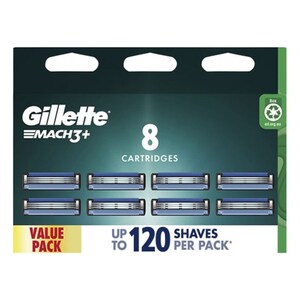 Gillette Mach3 Plus Refill Blades 8 Pack