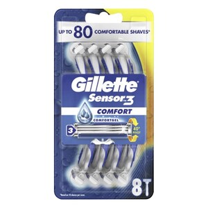 Gillette Sensor 3 Comfort Disposable Razors 8 Pack