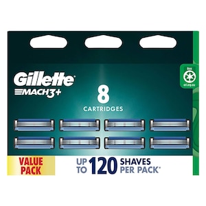 Gillette Mach3 Plus Refill Blades 8 Pack