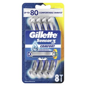 Gillette Sensor 3 Comfort Disposable Razors 8 Pack