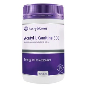 Henry Blooms Acetyl L-Carnitine 500 - 180 Vege Capsules