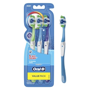 Oral B Complete 5 Way Clean Toothbrush Medium 3 Pack