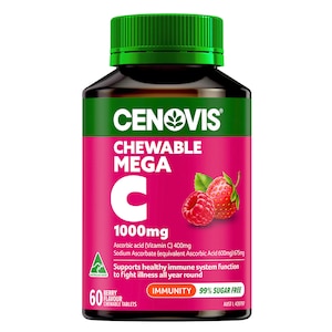 Cenovis Chewable Mega Vitamin C 1000mg Berry 60 Tablets