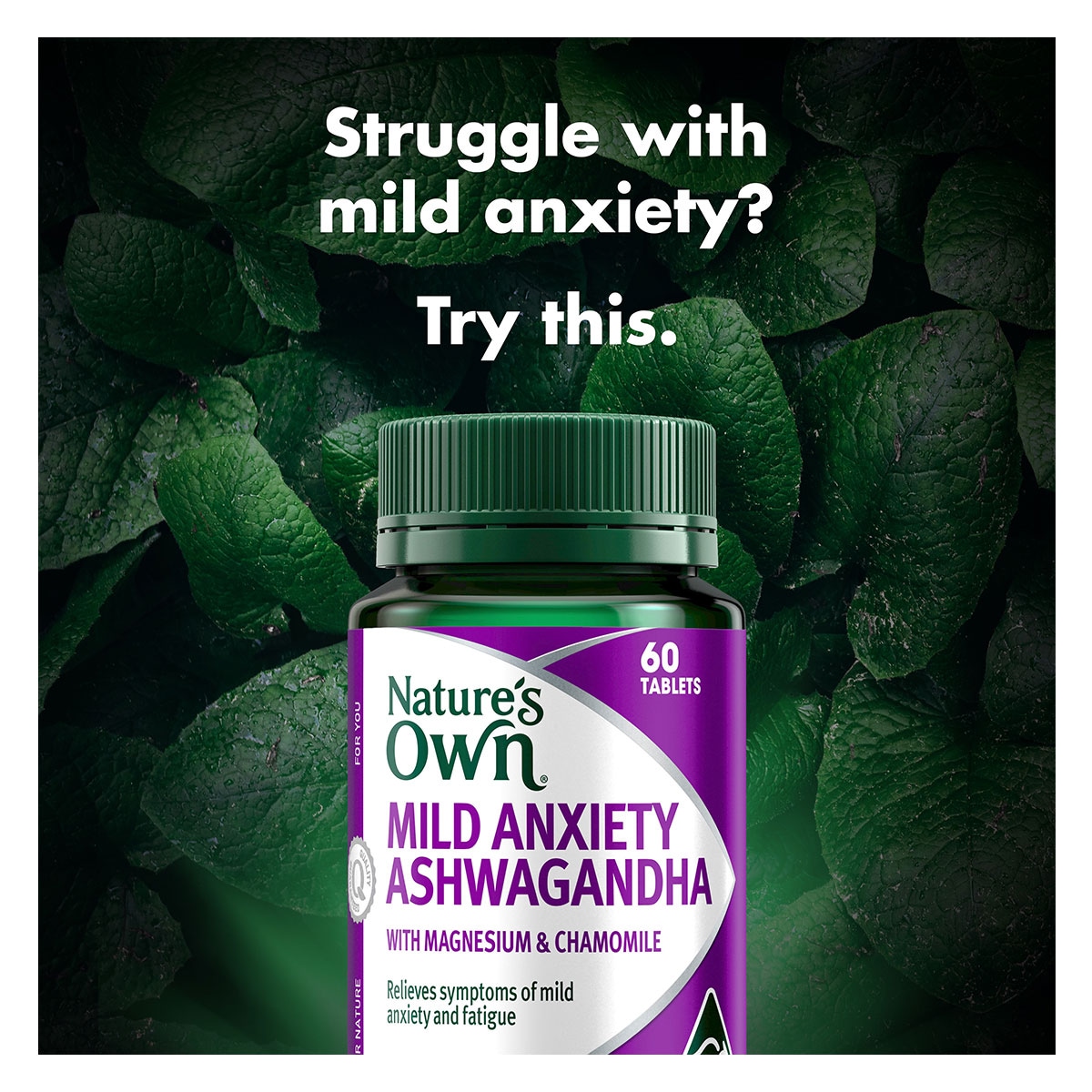 Nature's Own Mild Anxiety Ashwagandha 60 Tablets