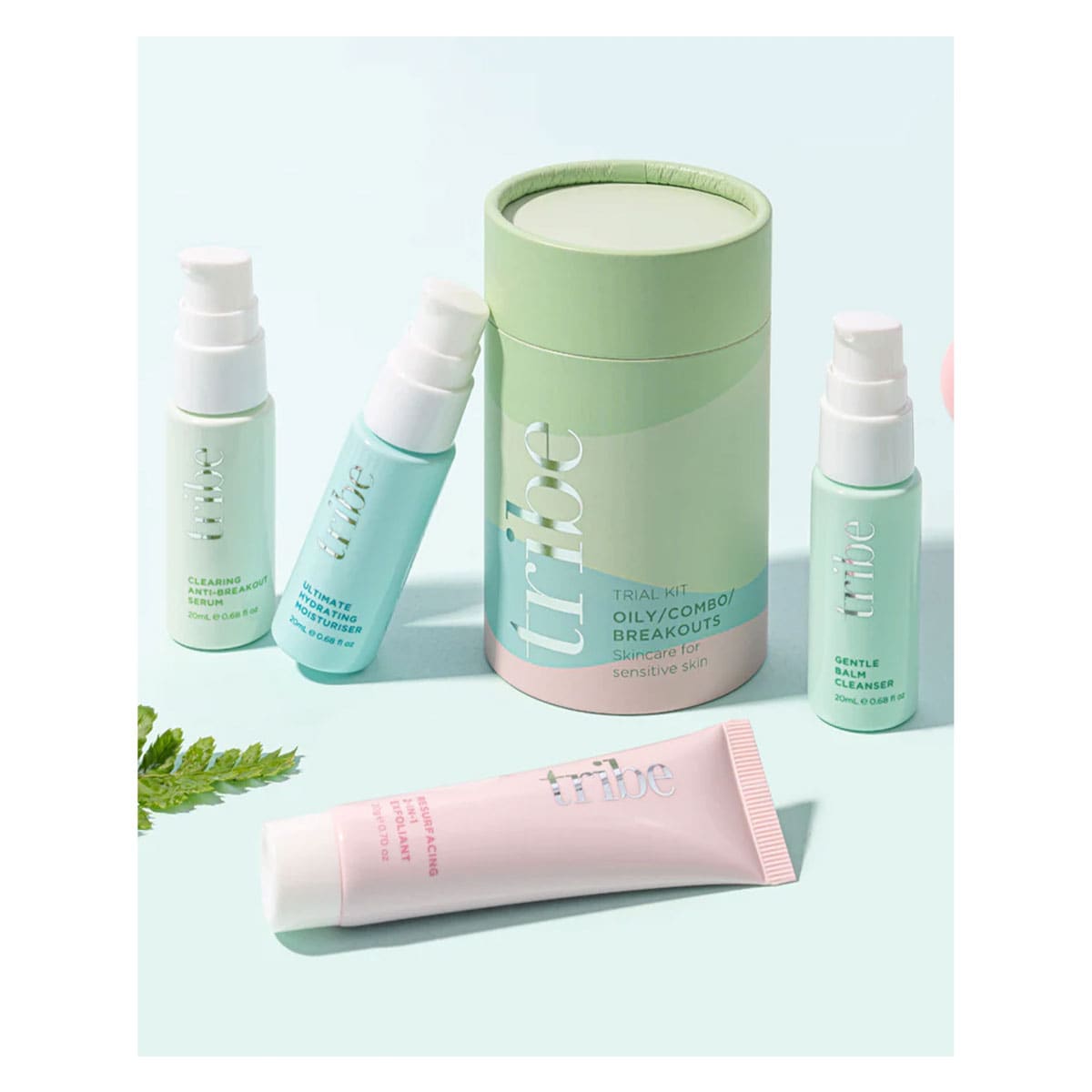 Tribe Skincare Trial Kit - Oily/Combo/Breakouts 1Pack