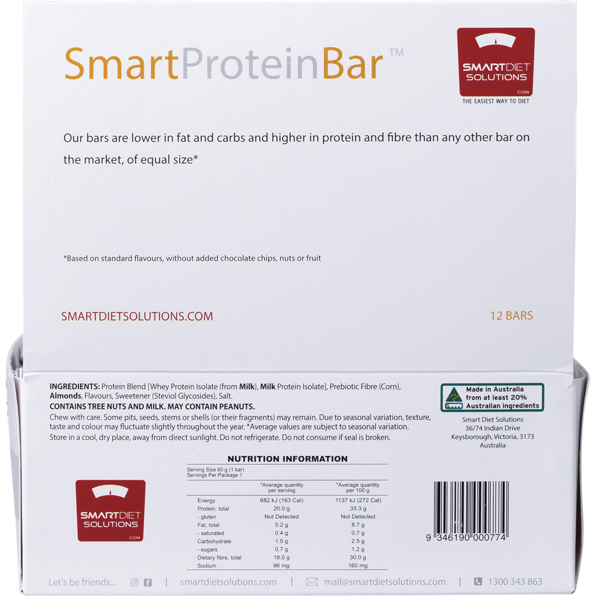 Smart Protein Vanilla Nougat Protein Bar 60g