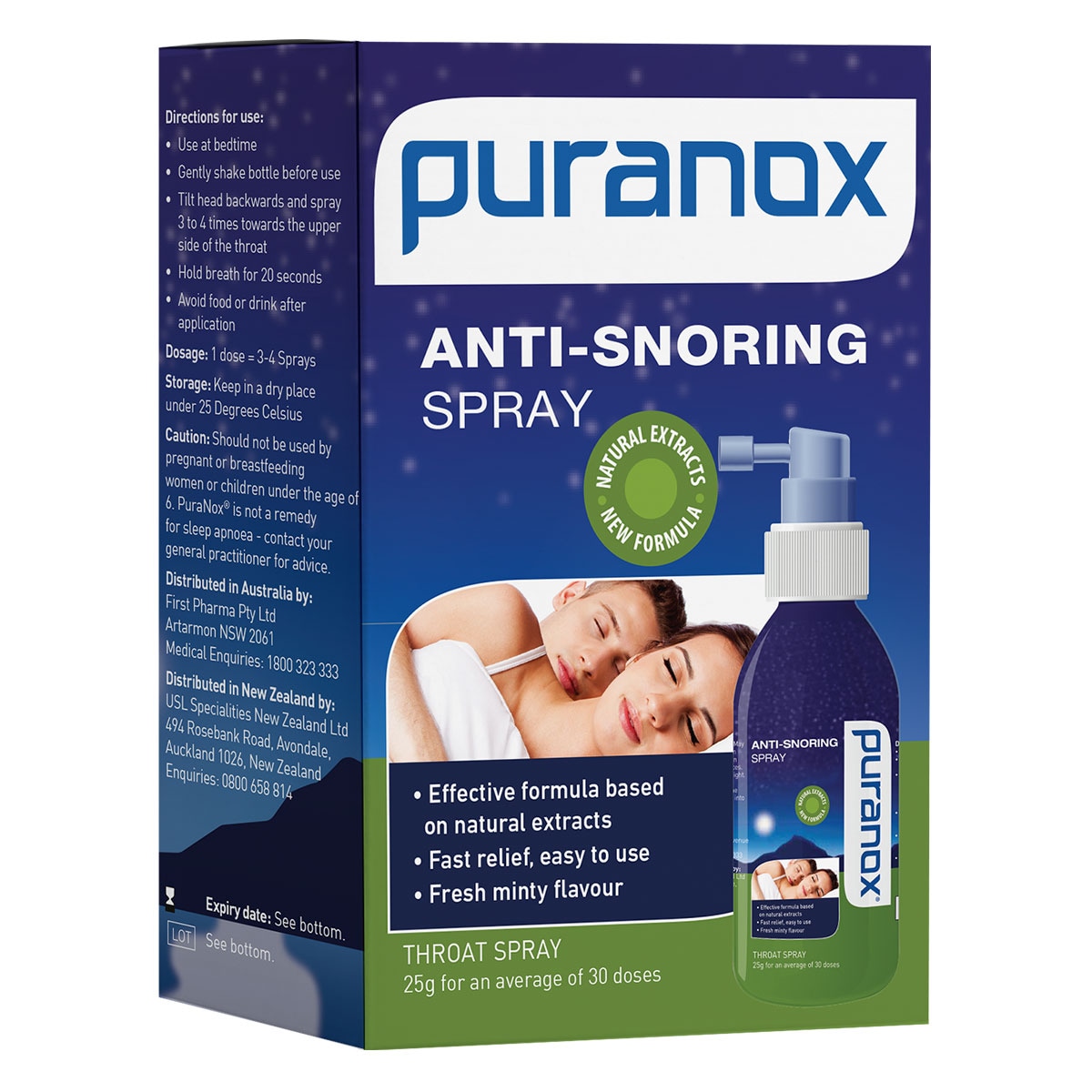 Puranox Anti Snoring Spray 25g