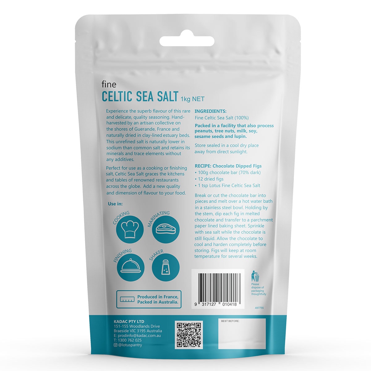 Lotus Coarse Celtic Sea Salt 1kg