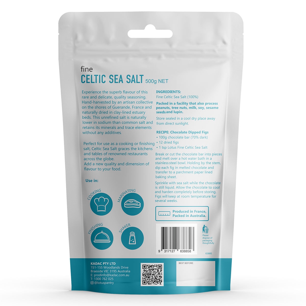 Lotus Fine Celtic Sea Salt 500g