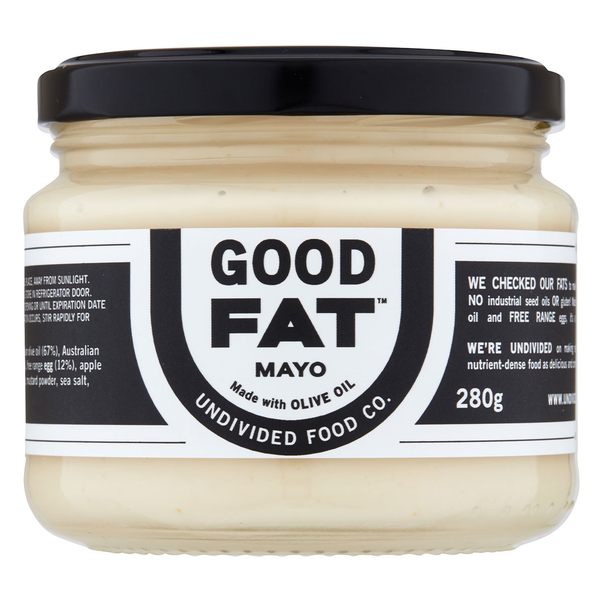 Undivided Food Co GOOD FAT Mayonnaise 280g