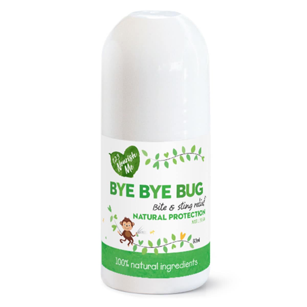 123 Nourish Me Bye Bye Bug Insect Repellent Roll-On 60ml