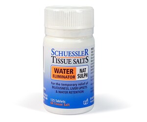 Schuessler Tissue Salts Nat Sulph Water Eliminator 125 Tablets