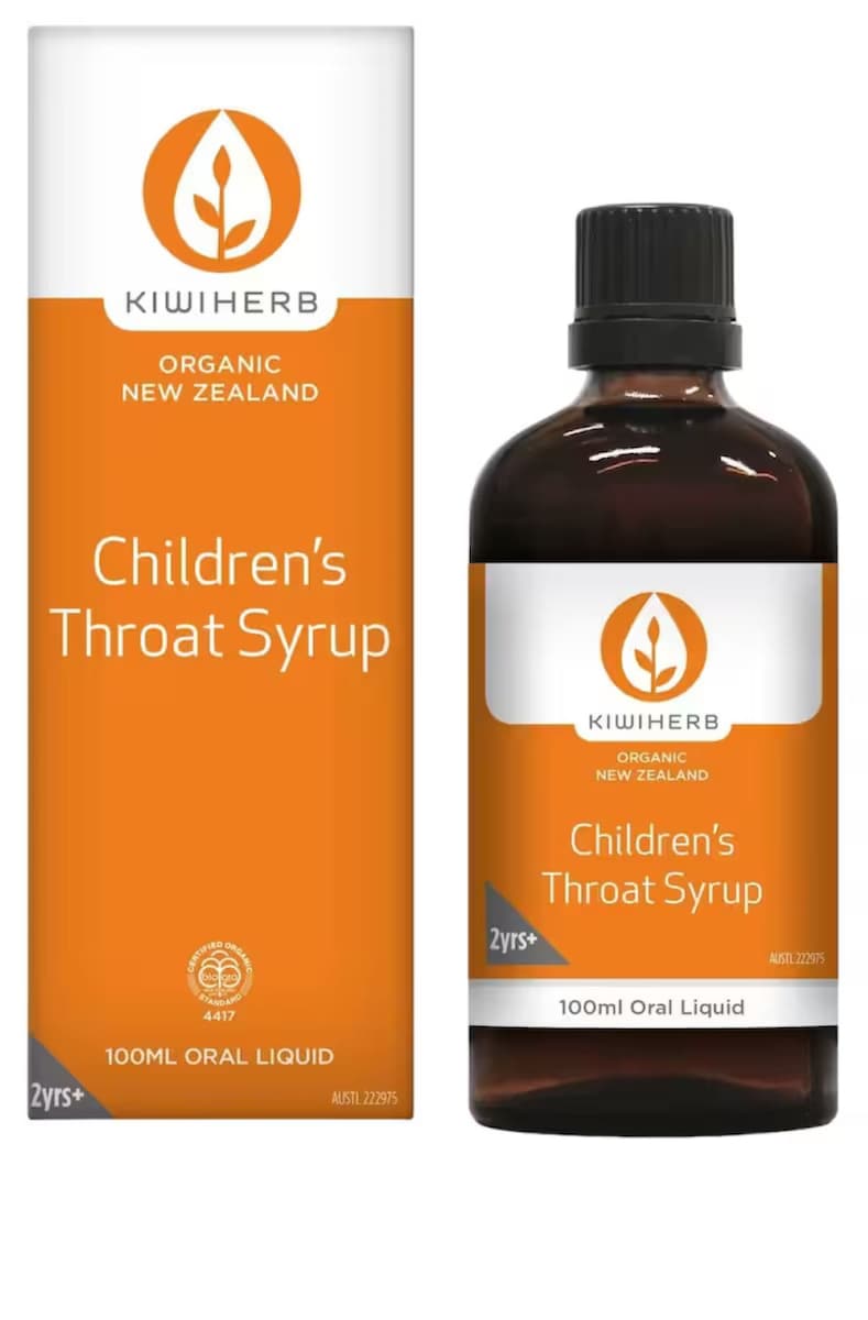 Kiwiherb Children's OrganicThroat Syrup 100ml