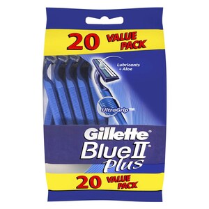 Gillette Blue II Plus Disposable Razors 20 Pack