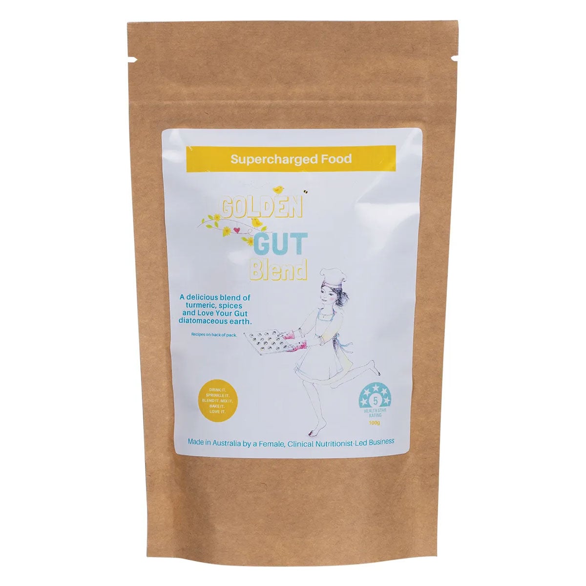 Supercharged Food Golden Gut Powder 100g | Healthylife Australia