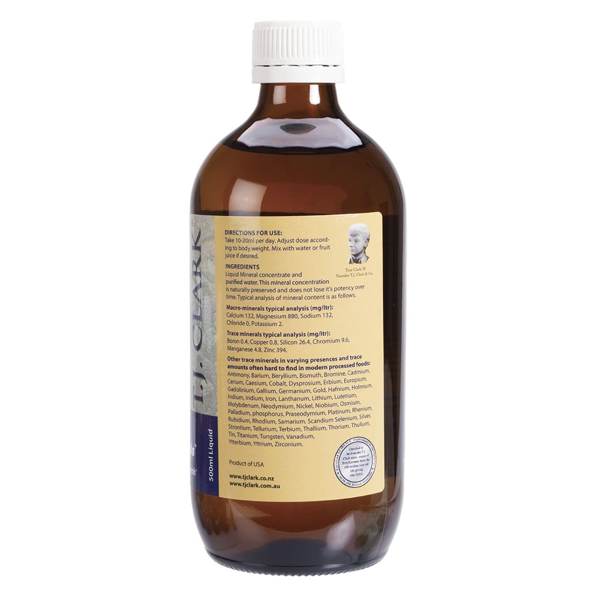 TJ Clark Colloidal Minerals Original 500ml