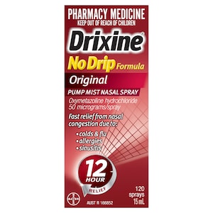 Drixine No Drip Nasal Spray Original 12 Hour Relief 15ml