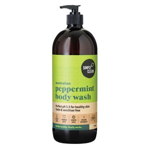 Simply Clean Australian Peppermint Body Wash 1L