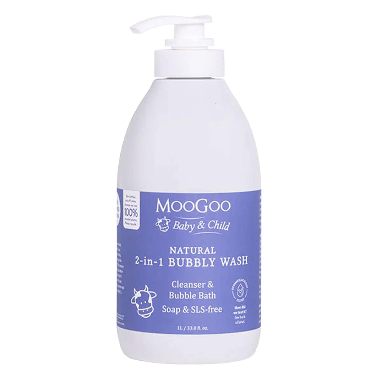 MooGoo Baby 2-in-1 Bubbly Wash 1 Litre