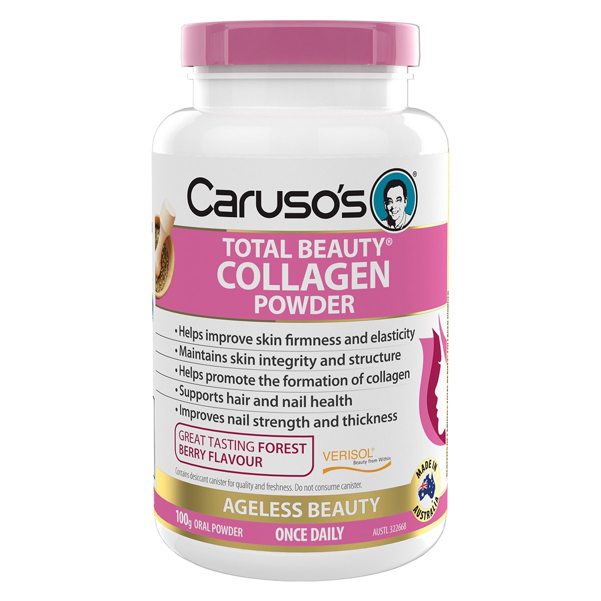 Carusos Total Beauty Collagen Powder 100g