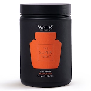 WelleCo The Super Elixir Daily Greens Powder Refill Blood Orange 300g