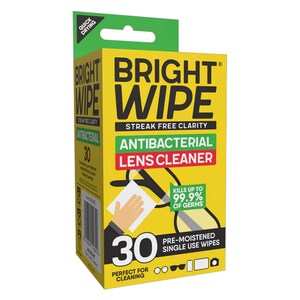 Bright Wipe Lens Wipe 30 Pack