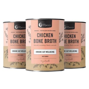 Nutra Organics Chicken Bone Broth Miso Ramen 125g 3 Pack