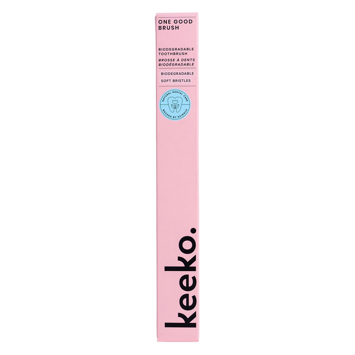 Keeko One Good Brush Biodegradable Toothbrush 1 Pack