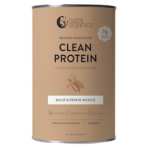 Nutra Organics Plant Based Clean Protein Smooth Chocolate 500g