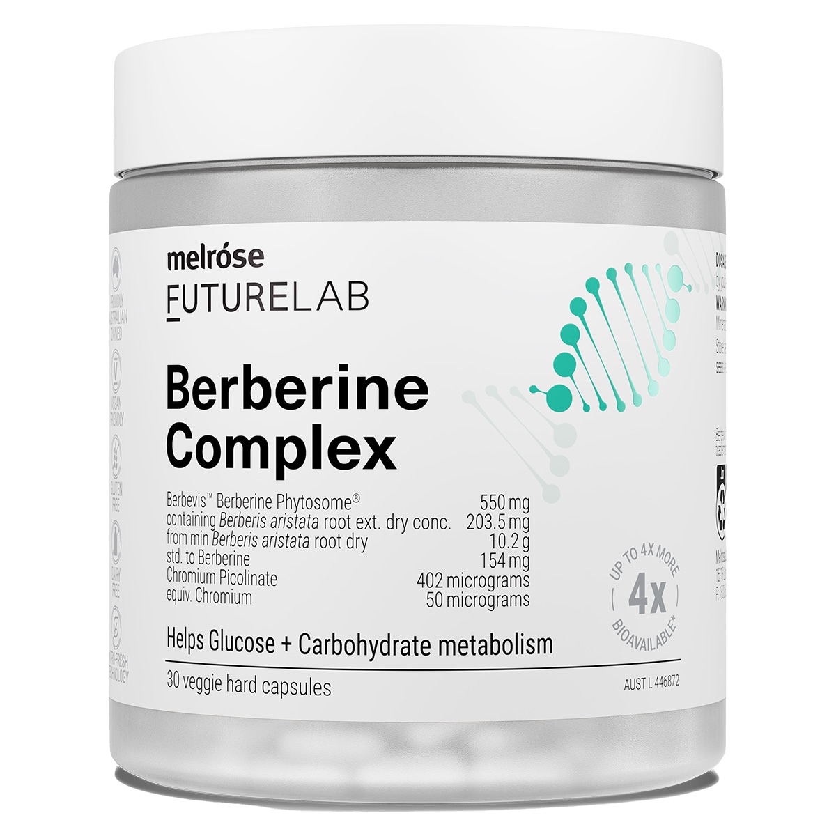 Melrose FutureLab Berberine Complex 30 Capsules | Healthylife Australia