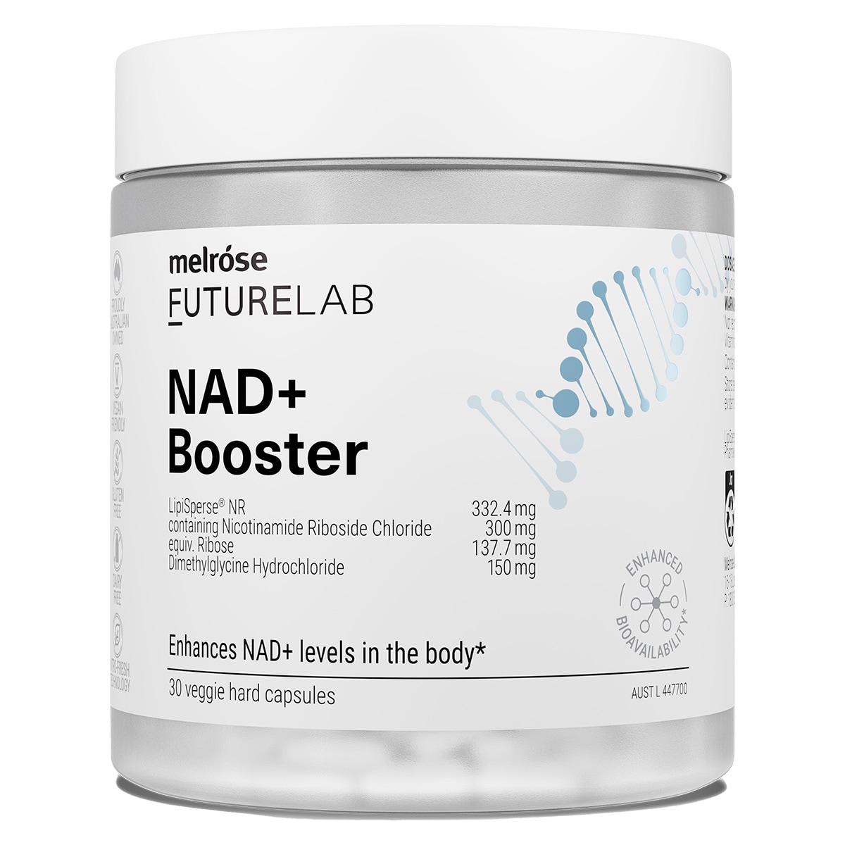 Melrose FutureLab NAD+ Booster 30 Capsules | Healthylife Australia