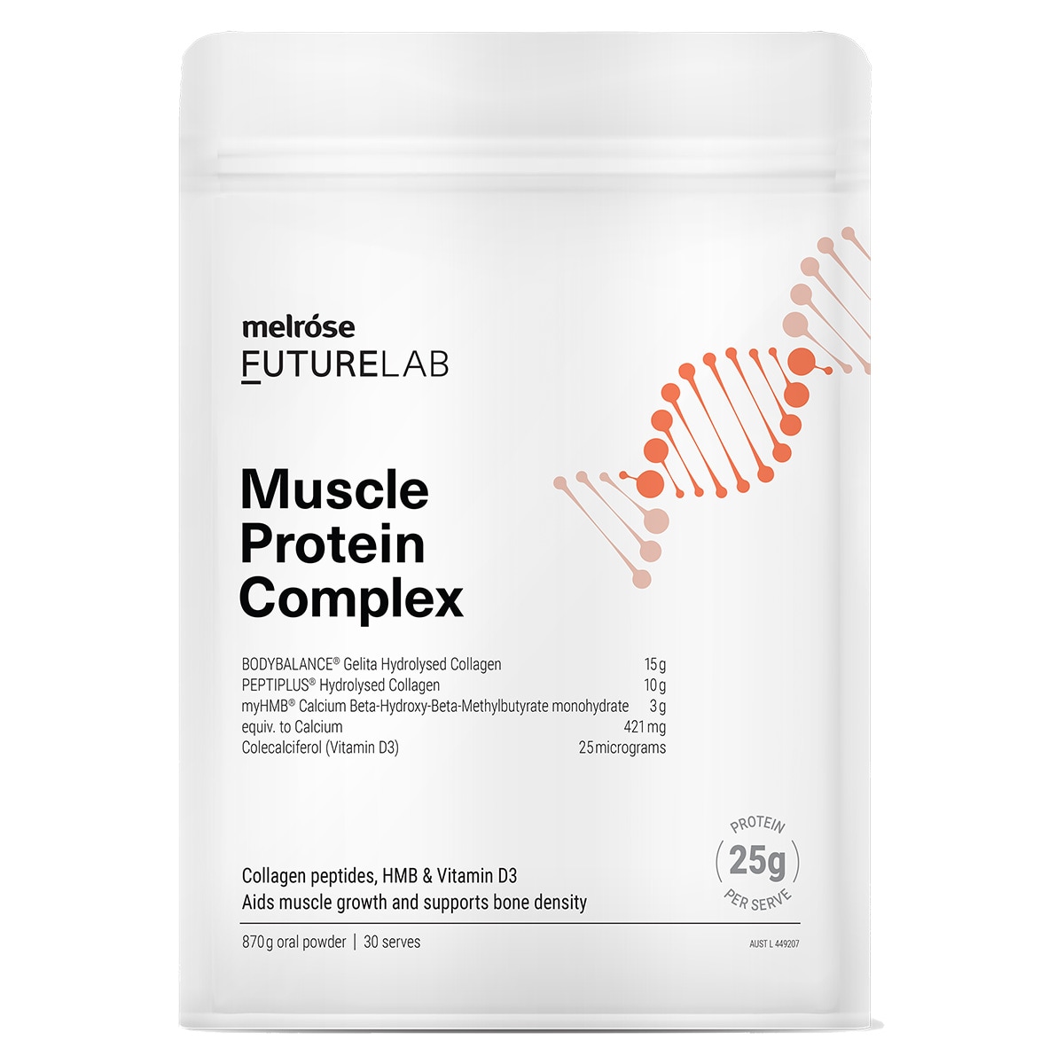 Melrose FutureLab Muscle Protein Powder Complex 870g