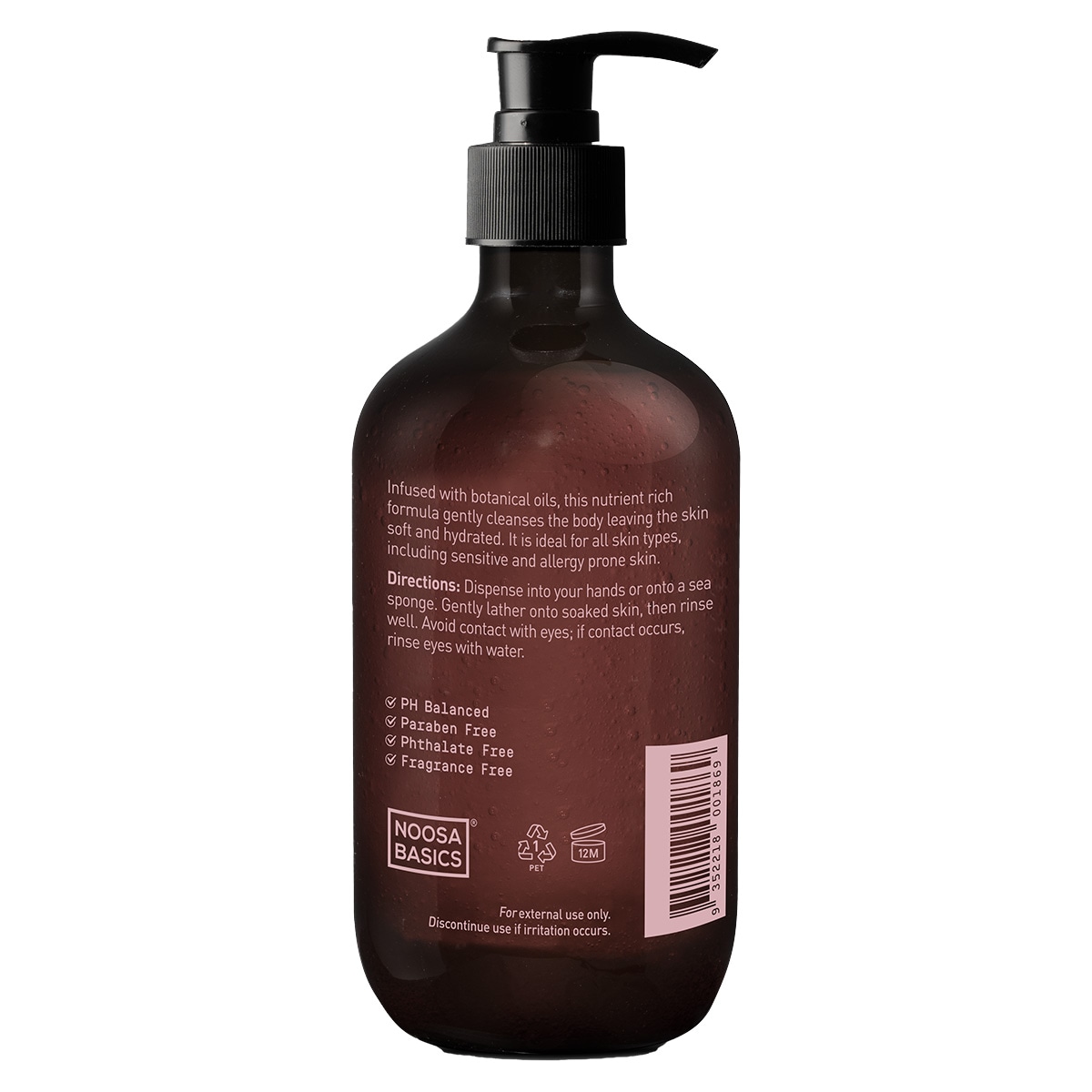 Noosa Basics Body & Hand Wash - Rose Geranium & Frankincense 500ml