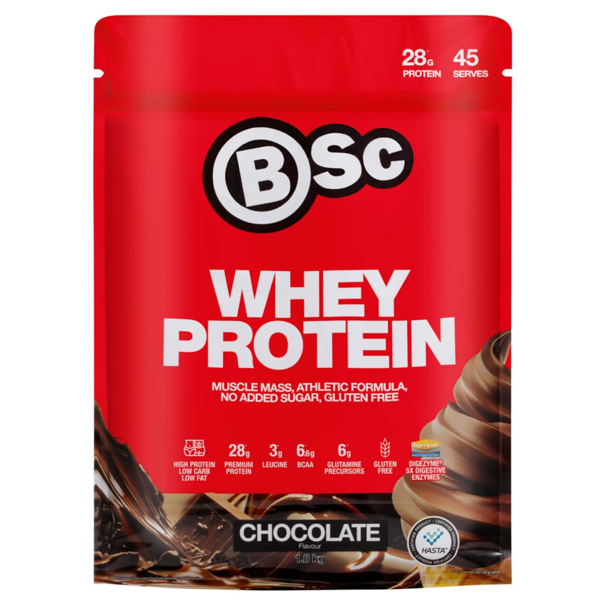 BSc Whey Protein Powder Chocolate - 1.8kg