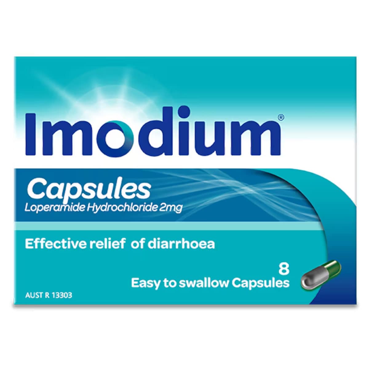 Imodium Capsules 2mg Diarrhoea Relief 8 Capsules