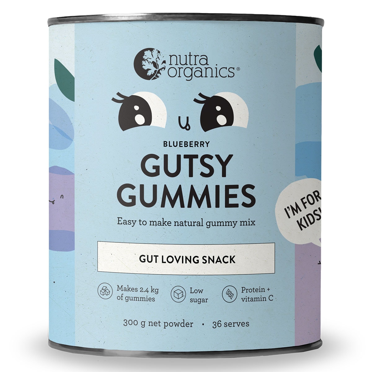 Nutra Organics Gutsy Gummies - Blueberry 300g