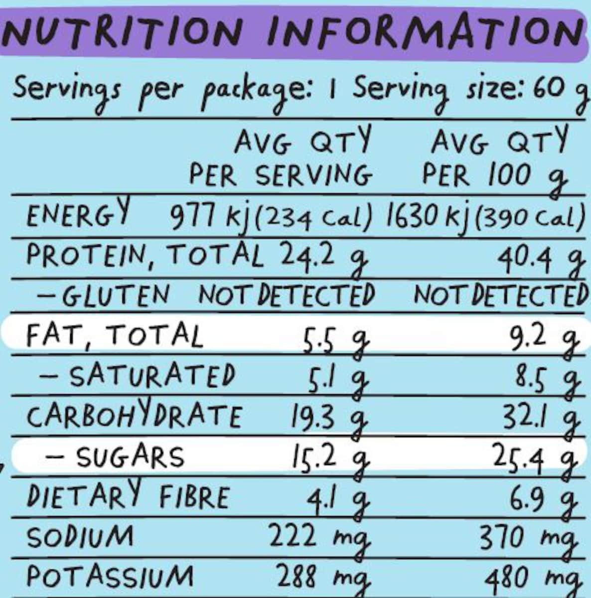 Blue Dinosaur Protein Bar Chocolate 60g