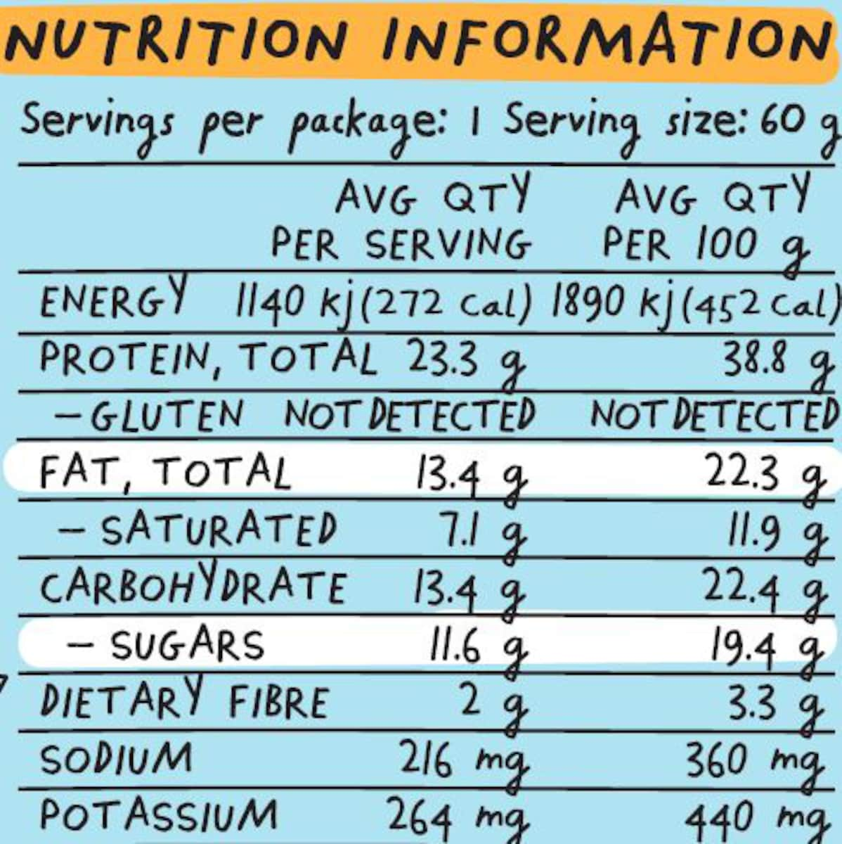 Blue Dinosaur Protein Bar Peanut Butter 60g