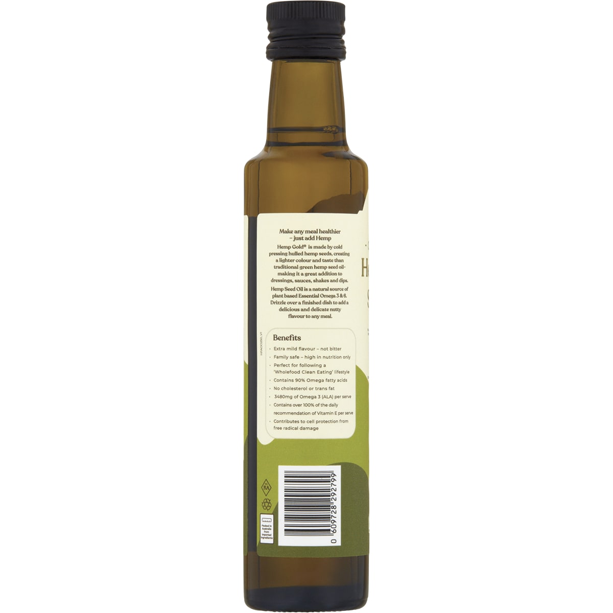 Hemp Foods Australia Organic Hemp Gold Seed Oil 250ml