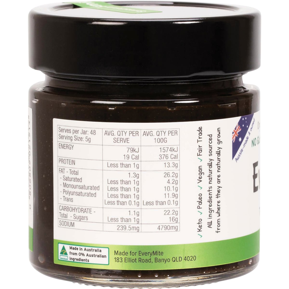 Everyorganics Everymite Allergy-Friendly Superspread Fodmap Friendly 240g