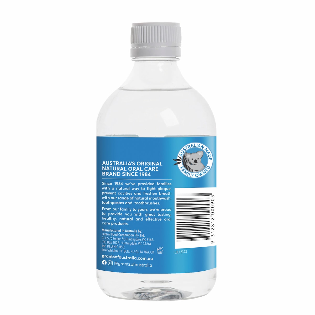 Grants Natural Minty Fresh Mouthwash With Xylitol 500ml