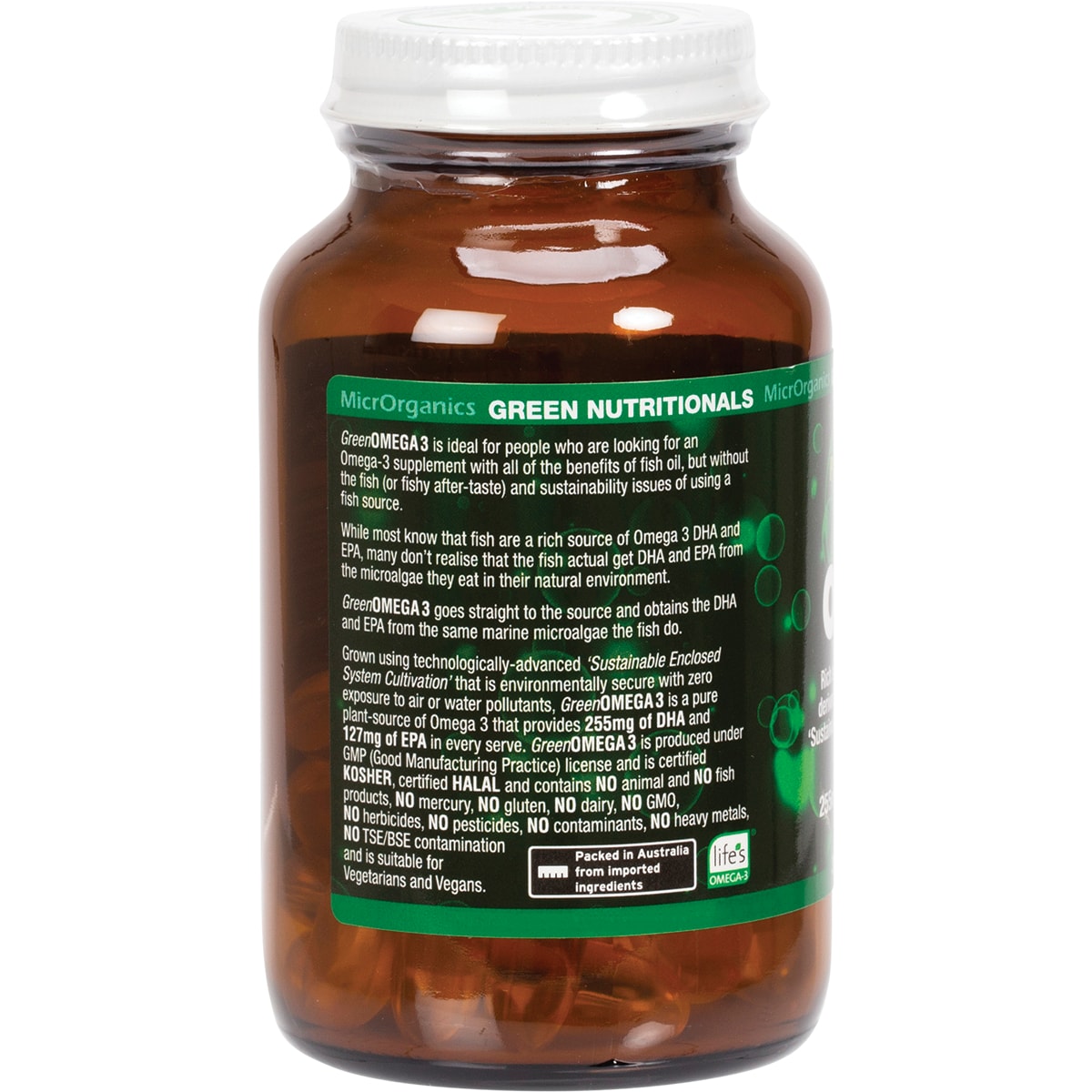 Green Nutritionals Green Omega3 90 Vegan Capsules