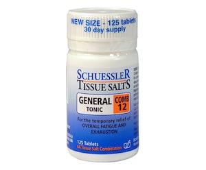 Schuessler Tissue Salts Comb 12 General Tonic 125 Tablets