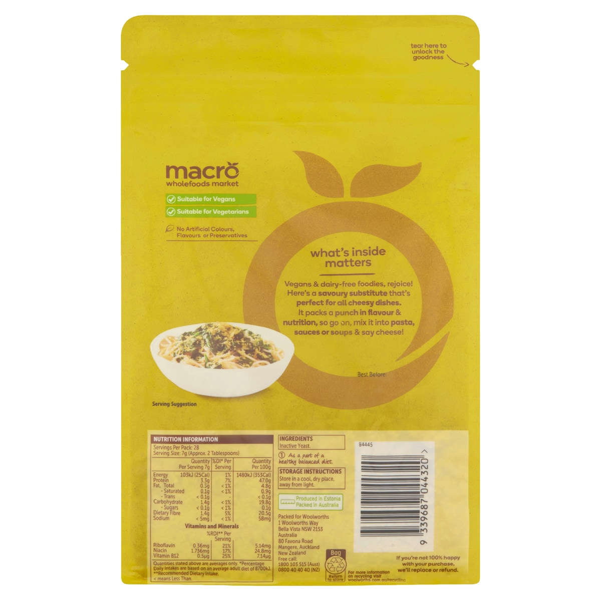 Macro Nutritional Yeast Flakes 200g