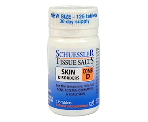 Schuessler Tissue Salts Comb D Skin Disorders 125 Tablets