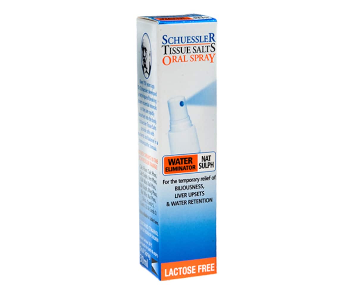 Schuessler Tissue Salts Nat Sulph Water Eliminator Spray 30ml