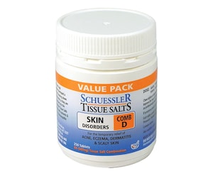 Schuessler Tissue Salts Comb D Skin Disorders 250 Tablets